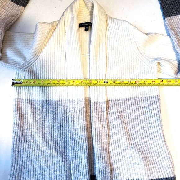 Banana Republic Stretch Merino Wool Gradient Long Open Front Cardigan Size XS - Picture 8 of 9